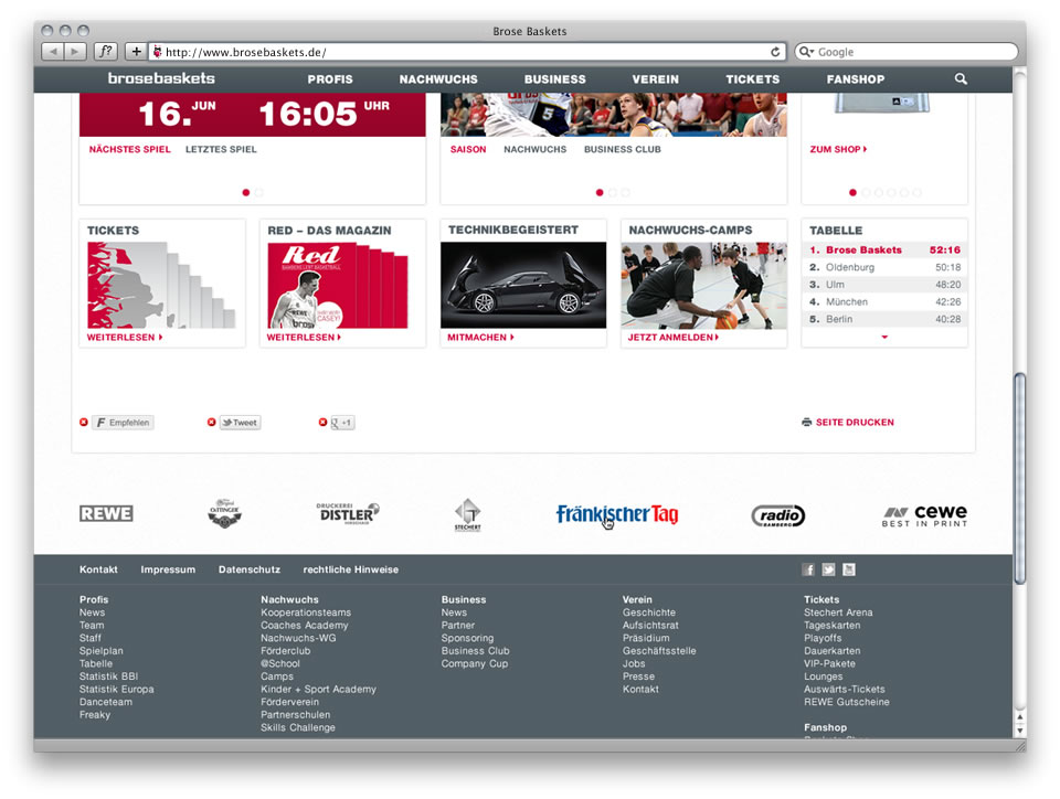 Benjamin Schulte - Brose Baskets Bamberg Homepage
