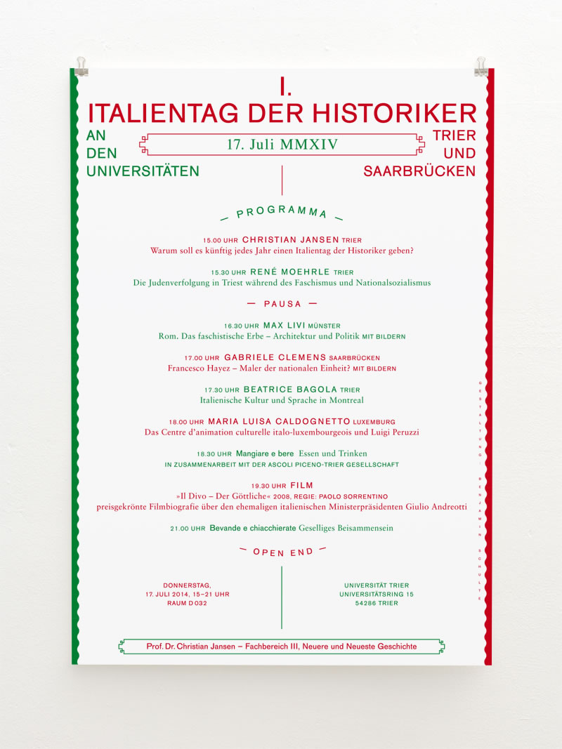 Benjamin Schulte - Plakat