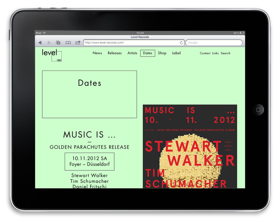 Benjamin Schulte - Level Records Dates